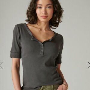 Short Sleeve Henley Tee